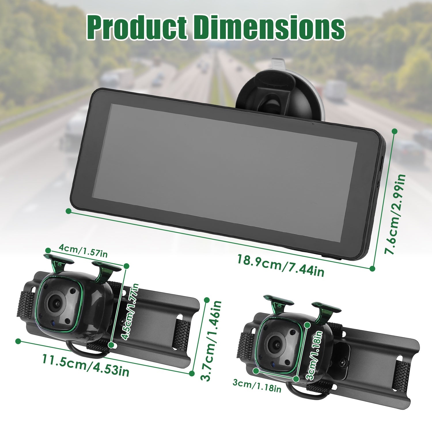 1080P Baby Car Camera — Dual Channel, Night Vision