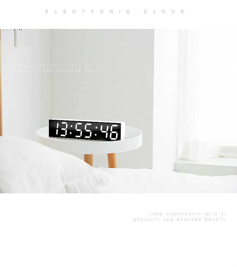 Hongchuang Elektronischer Wecker — LCD-Display, Bluetooth, Multifunktion, 26cm