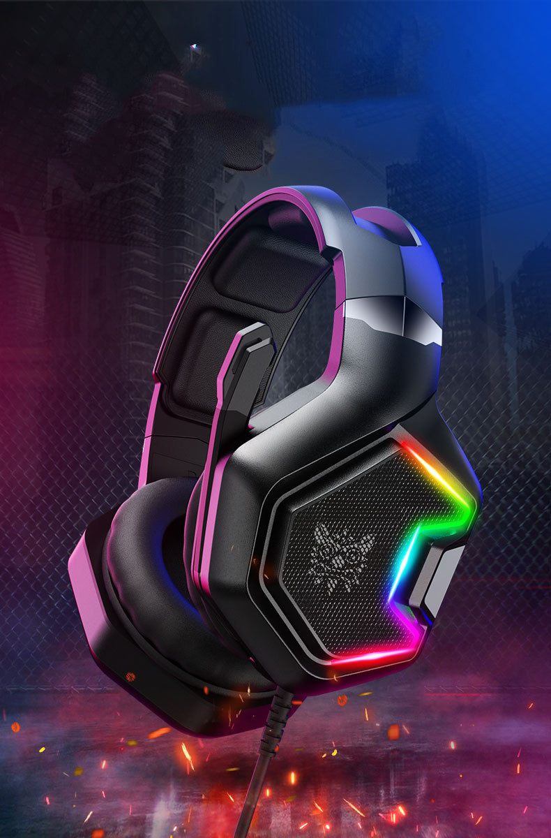Kabelgebundenes Gaming-Headset – 50-mm-Treiber, 3,5 mm, geflochtenes Kabel, Rauschunterdrückung, 2,2 m
