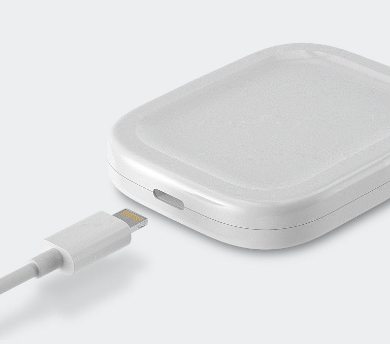 Induktions-Wireless-Ladegerät für AirPods & iPhone – Kompakte Qi-Ladescheibe, 63 mm