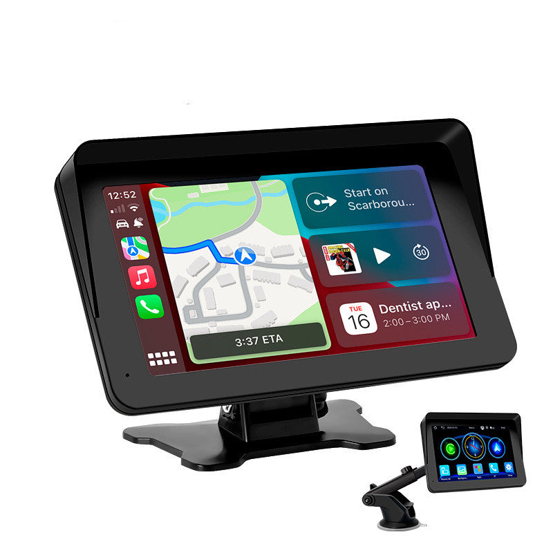 7" Tragbarer drahtloser CarPlay- & Android Auto MP5 Player – Rückfahrkamera