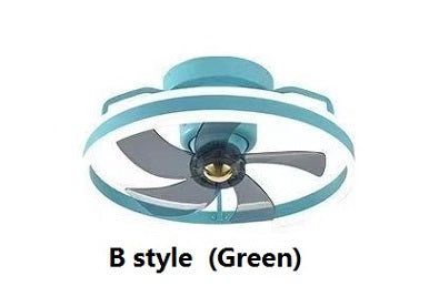 Plafonnier ventilateur de mode simple – 118 W, abat-jour en acrylique, 220 V, chambre et salle à manger