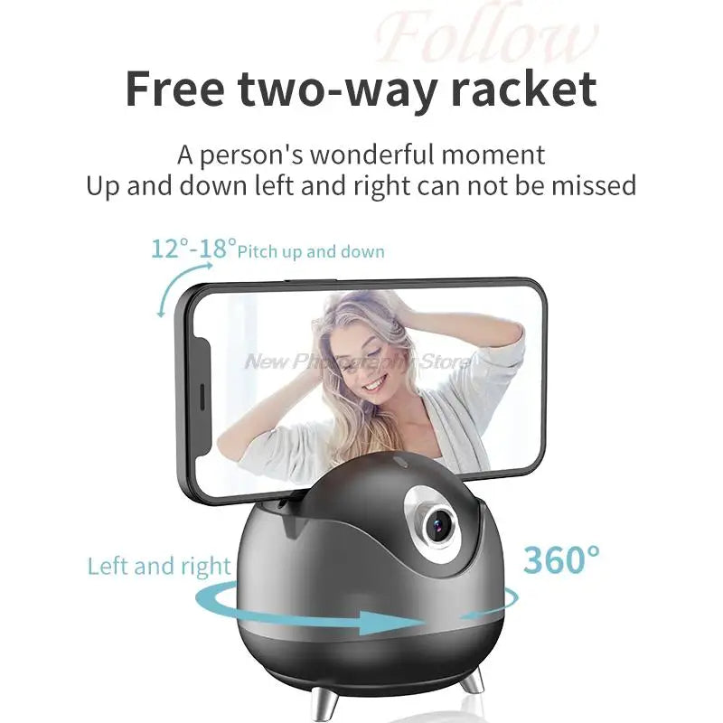 Q8 AI Auto Face Tracking Rotation Gimbal Stabilizer Holder | Teckeleck UK