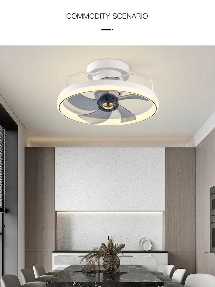 Einfache Mode Deckenventilatorlampe — 118W, Acrylschirm, 220V, Schlaf- & Esszimmer