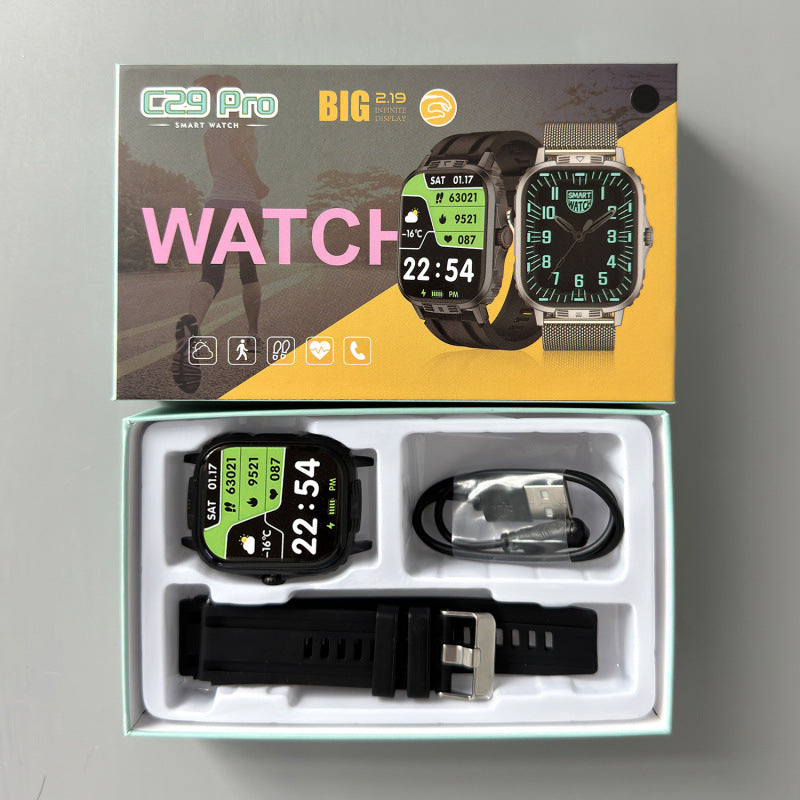 Nouvelle montre connectée sport Bluetooth avec appels, suivi de santé et rythme cardiaque