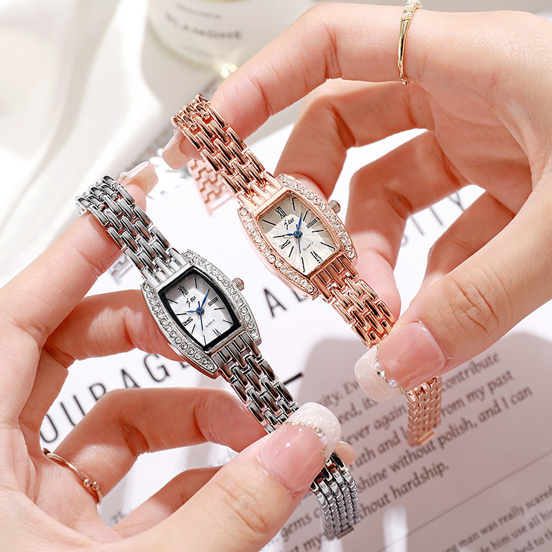 Damen-Uhren im eckigen Eimer-Design, Modeschmuck
