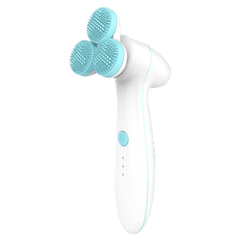 Trois instruments de nettoyage ronds en silicone 3D