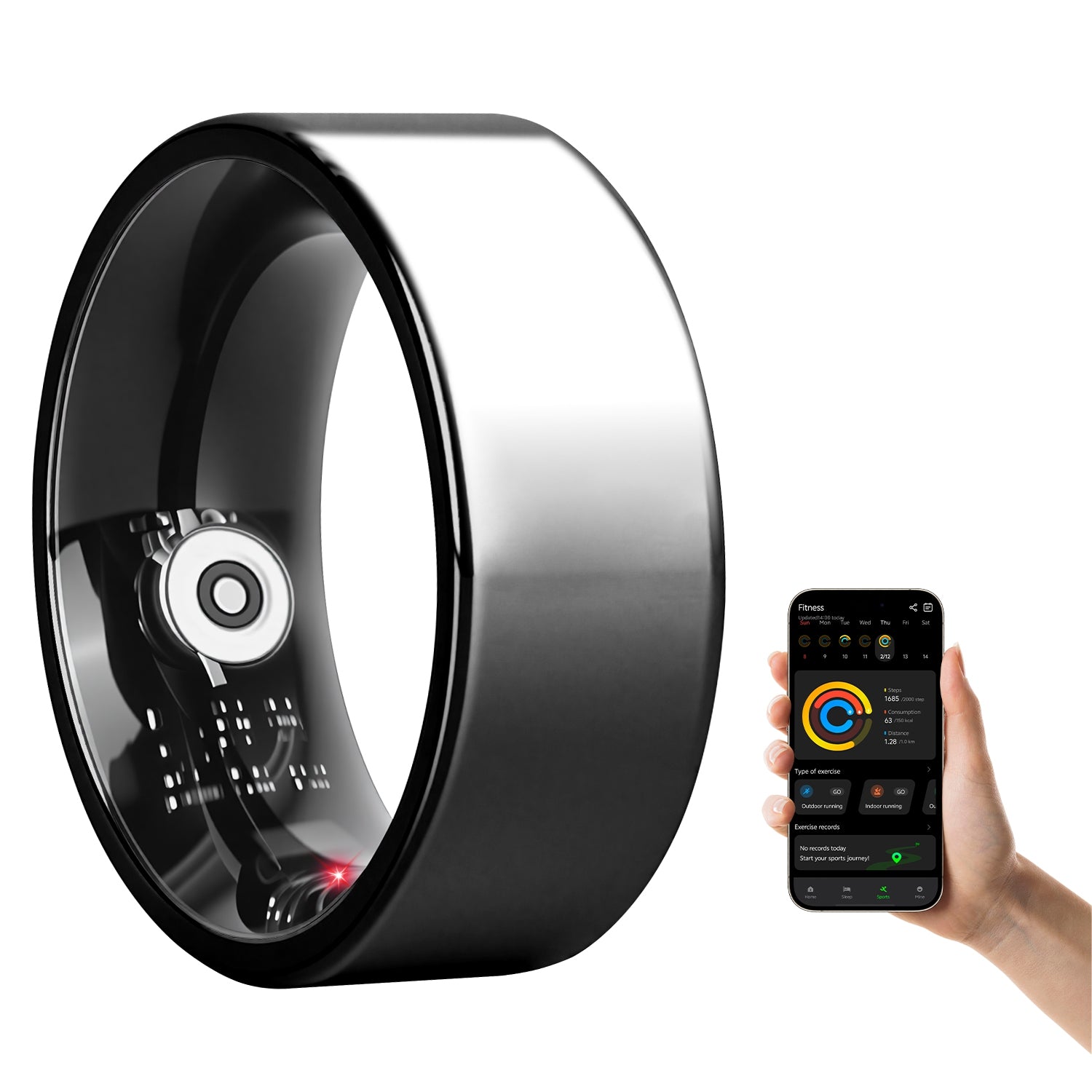 Smart Ring — Heart Rate, Blood Oxygen, Sleep