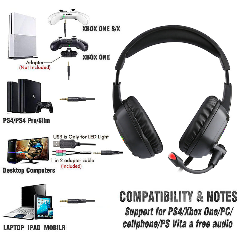Gaming Headset — RGB, 50mm Driver