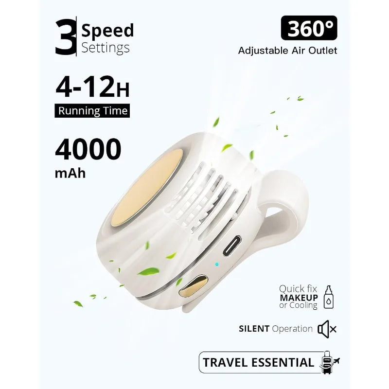 Mini Bladeless Clip-On Portable Fan | Teckeleck UK