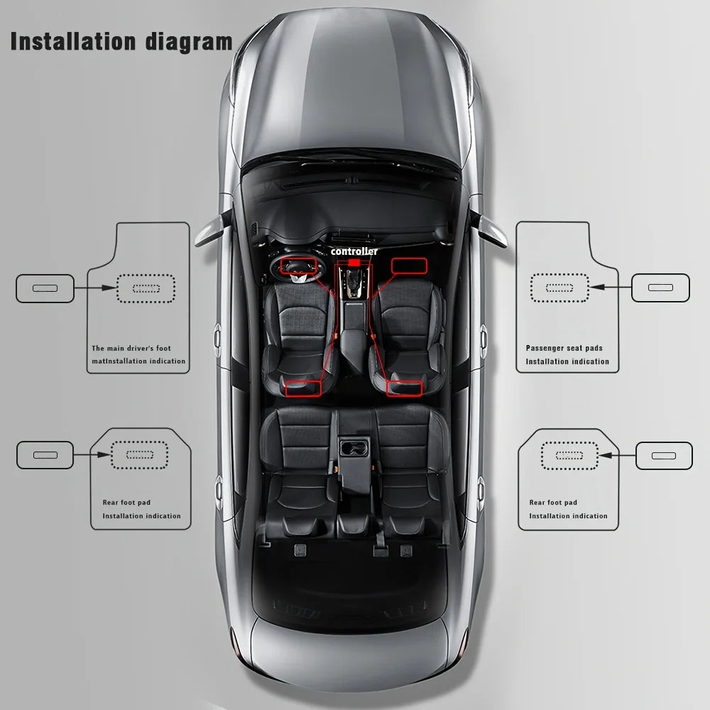 Personalized Car Floor Mat Light | Teckeleck UK