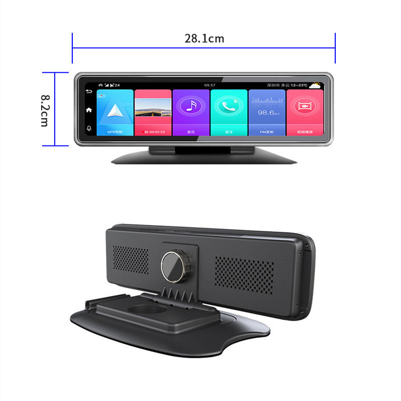 4G Panoramic Dash Cam — GPS Tracking, 12" IPS