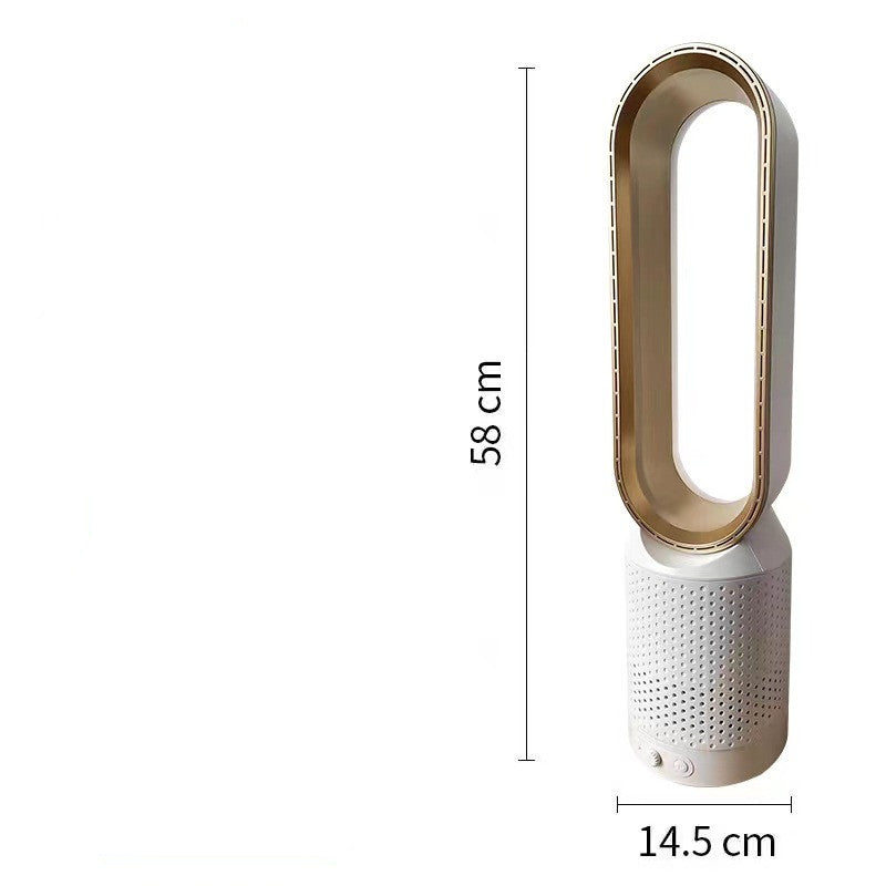 Ventilateur électrique domestique sans pales – 6 vitesses, télécommande, 40–50 dB, CC 220 V