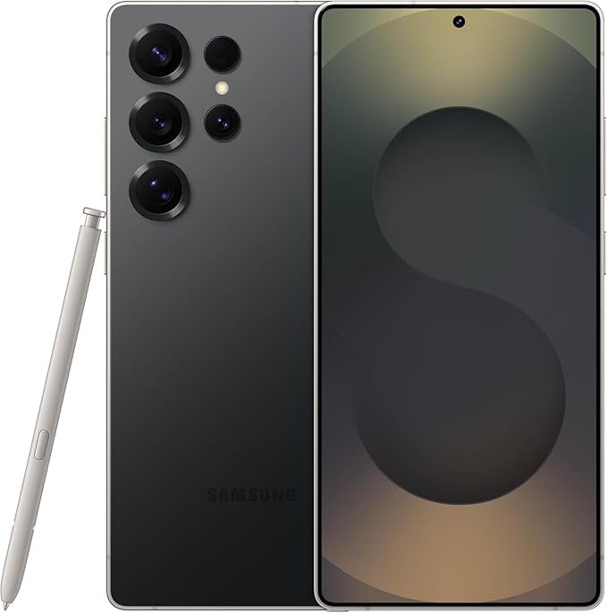Samsung Galaxy S25 Ultra, 256GB Smartphone, Unlocked Android, AI Night Mode Camera, Snapdragon 8 Elite Fast Processor, 5000mAh Battery, Built-in S Pen, 2025, US 1 Yr Warranty, Titanium Black