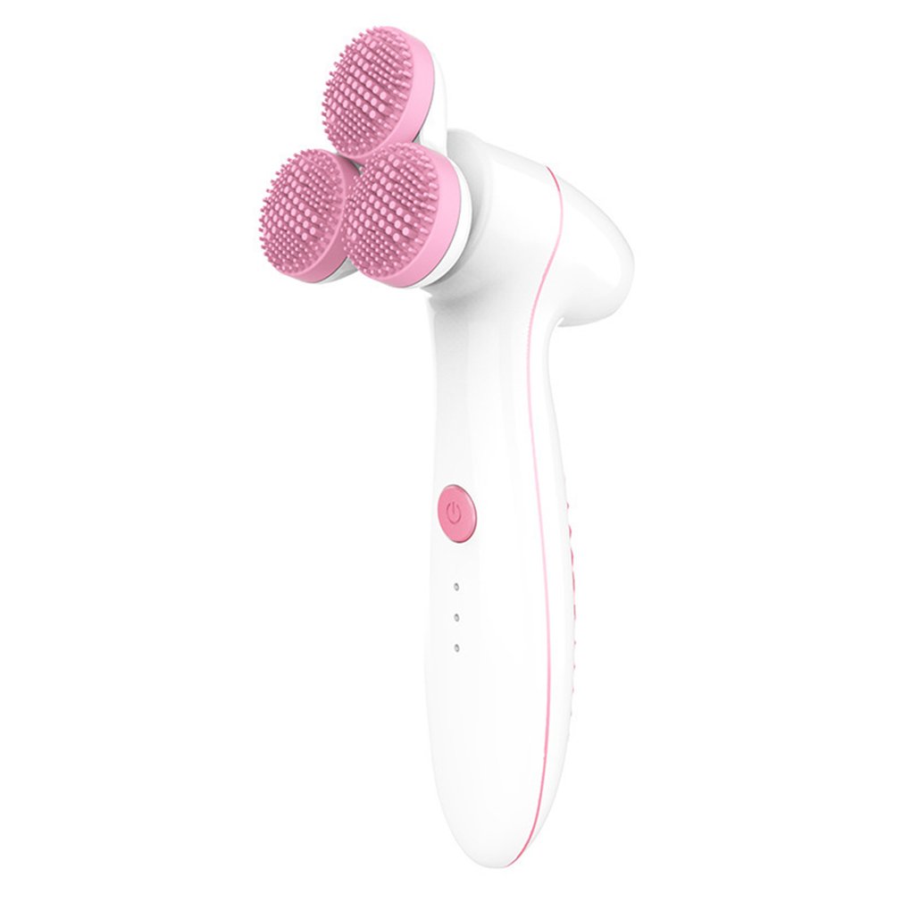 Trois instruments de nettoyage ronds en silicone 3D