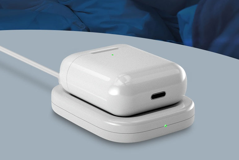 Chargeur sans fil à induction pour AirPods et iPhone – Disque de charge Qi compact, 63mm
