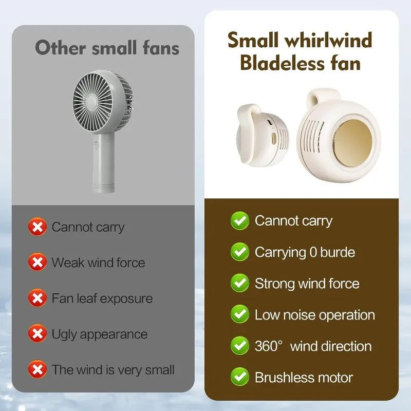 Mini Bladeless Clip-On Portable Fan | Teckeleck UK