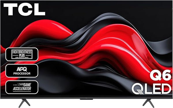 TCL 75-Inch Q65 QLED 4K UHD Smart TV with Google TV (75Q651G, 2024 Model) Dolby Vision, Dolby Atmos, HDR Pro+, Game Accelerator Enhanced Gaming, Voice Remote, Works with Alexa, Streaming Television