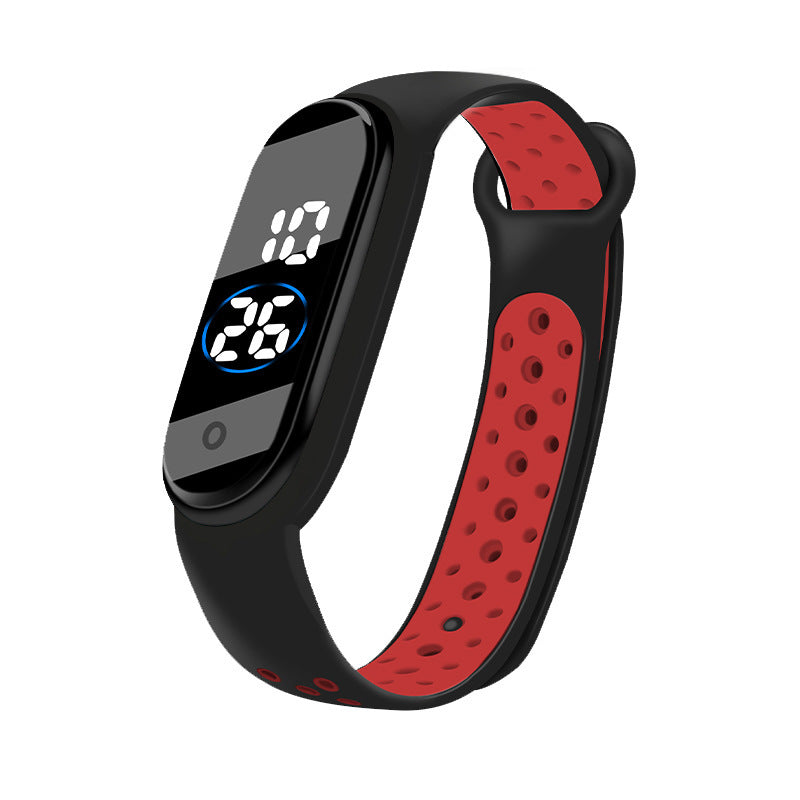 Montre de sport bicolore étanche pour étudiant