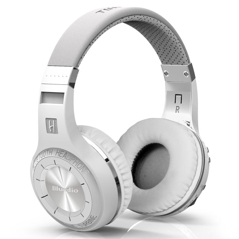Casque audio sans fil HiFi Stéréo Subwoofer – Haut-parleur 57mm, Bluetooth, 118dB, Noir et Blanc