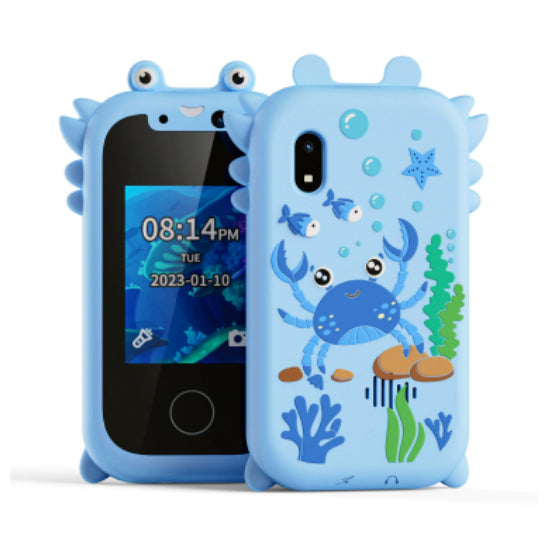 Mini Bär Kinderkamera & Spiele-Telefon – Touchscreen, Fotosticker, Video, 512 MB