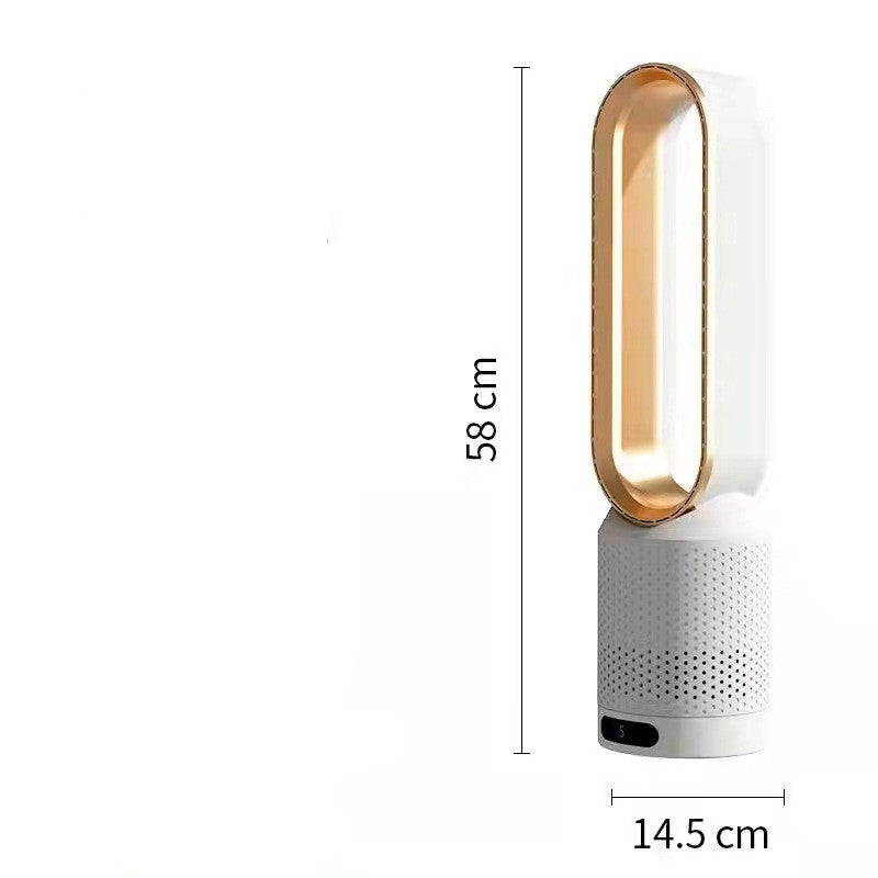 Ventilateur électrique domestique sans pales – 6 vitesses, télécommande, 40–50 dB, CC 220 V