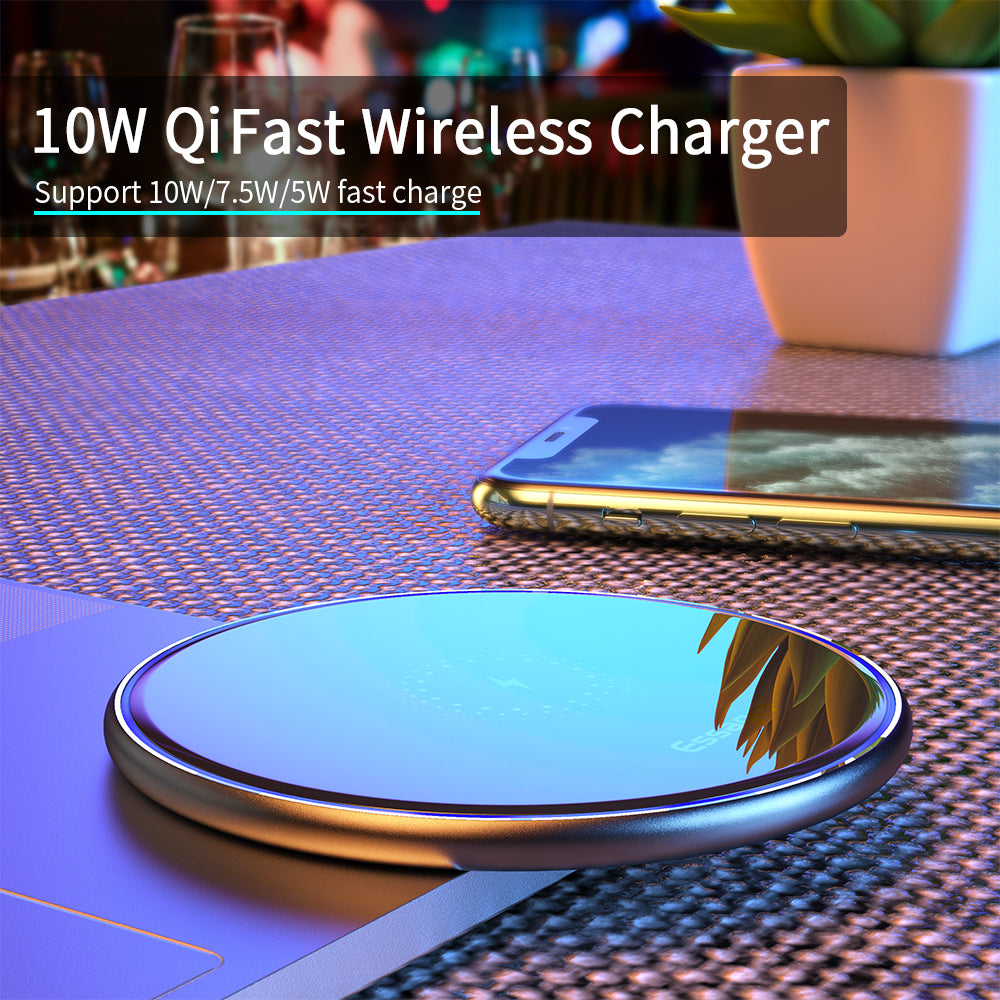 Qi Wireless Charger — Aluminium Alloy, Fast Charge