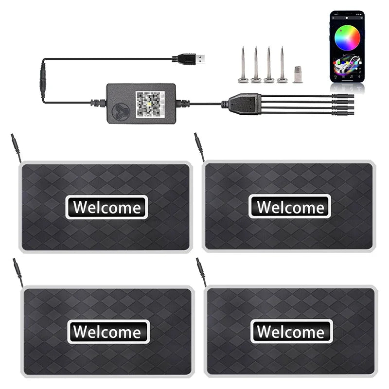 Personalized Car Floor Mat Light | Teckeleck UK