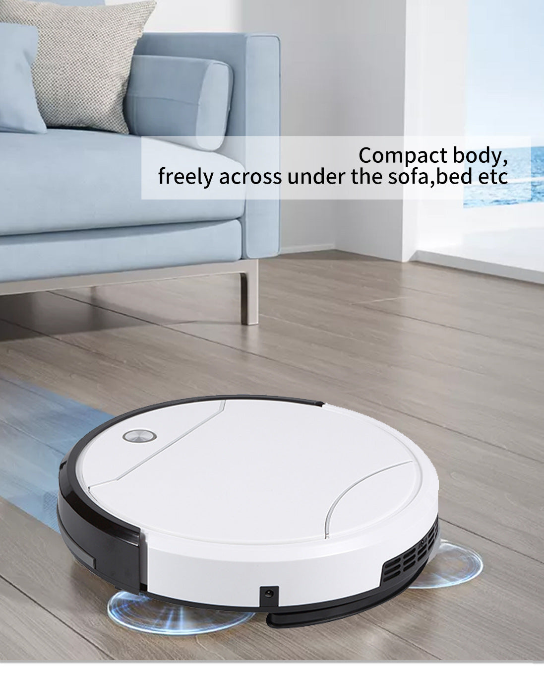 Jieshi Robot Vacuum — Sweep, Mop & Suction
