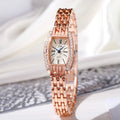 Damen-Uhren im eckigen Eimer-Design, Modeschmuck