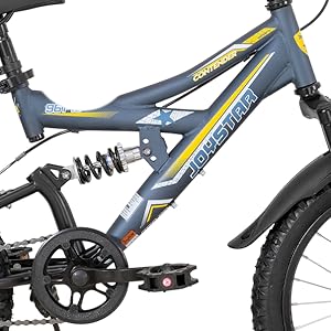 JOYSTAR 20 Inch Kids' Bike for Boys Girls Age 7-13 Years Old, Dual-Suspension Kids Mountain Bike with Dual Handbrake & Kickstand