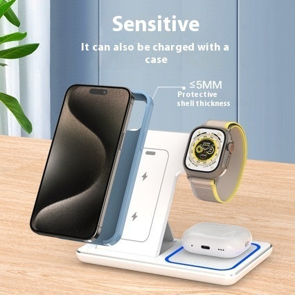 15W 3-in-1 Charger — Foldable, LED Fast Charge
