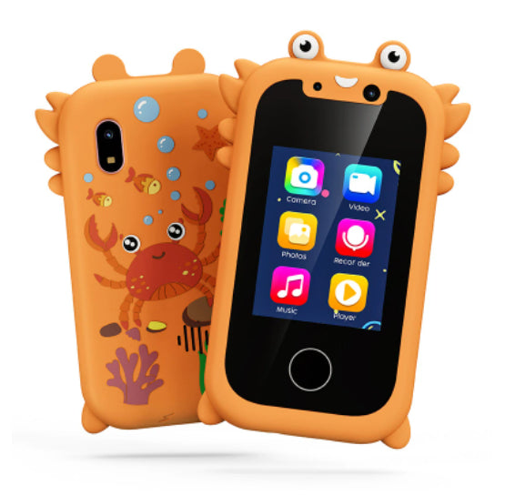 Mini Bär Kinderkamera & Spiele-Telefon – Touchscreen, Fotosticker, Video, 512 MB