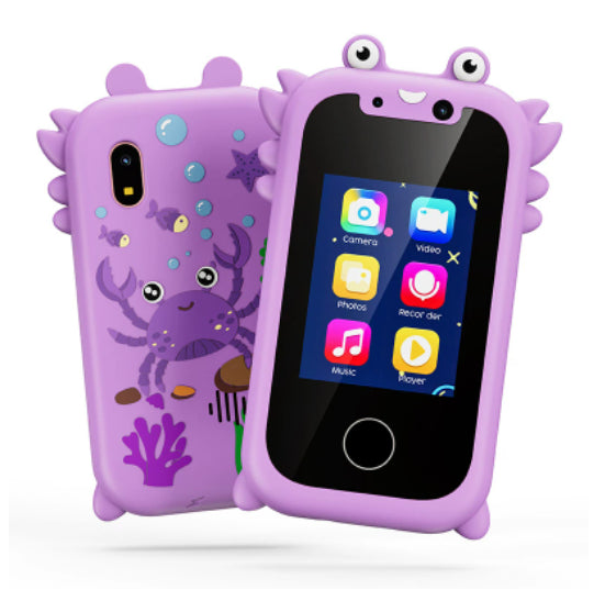 Mini Bär Kinderkamera & Spiele-Telefon – Touchscreen, Fotosticker, Video, 512 MB