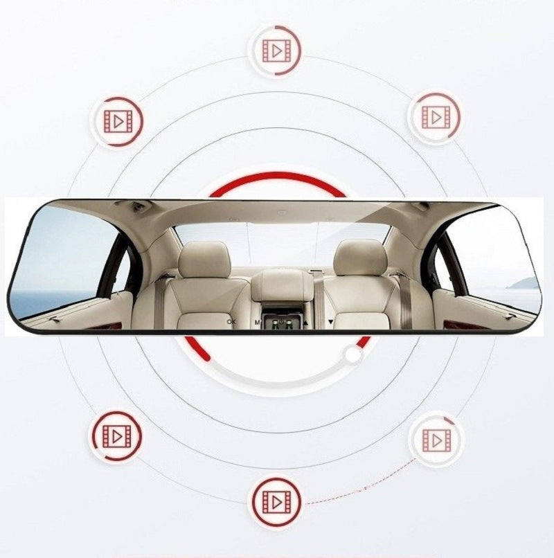Mirror Dash Cam — 12MP, 140° Wide Angle