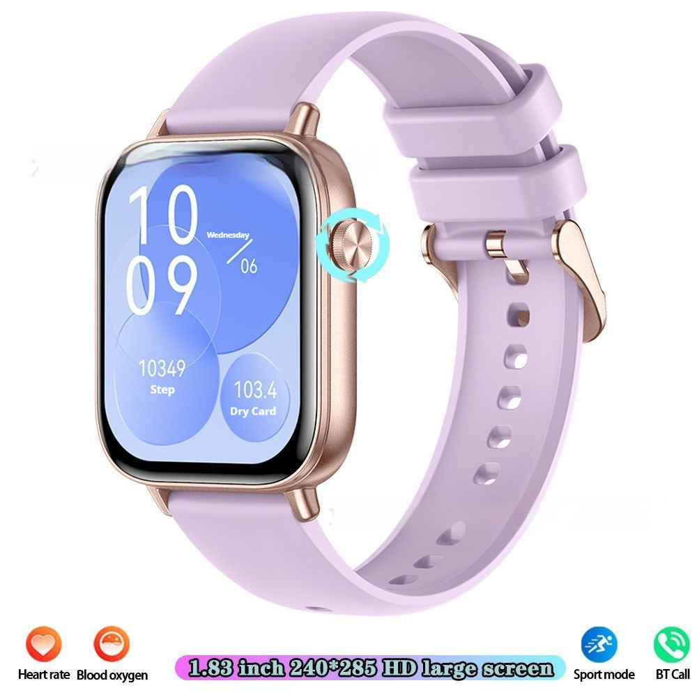 Montre intelligente, podomètre mobile, surveillance de la fréquence cardiaque, appels Bluetooth, écran tactile 169, bracelet intelligent