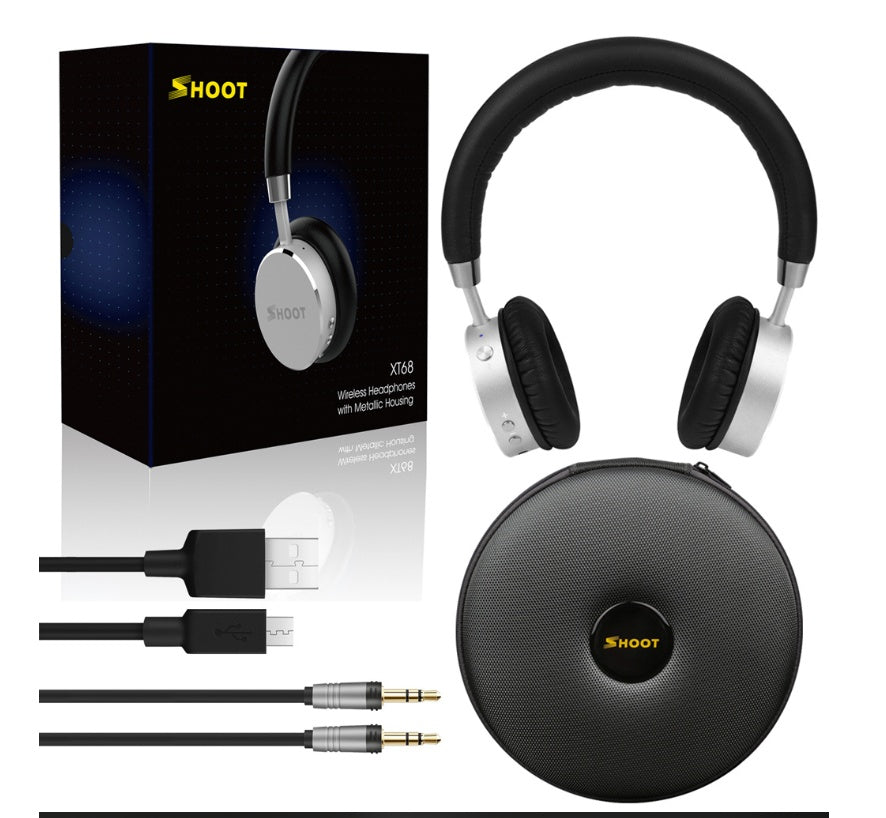 XT68 Kabelloses Bluetooth-Sport-Headset – 40mm, 16 Std. Musik, 18 Std. Sprechzeit, Bluetooth 4.0