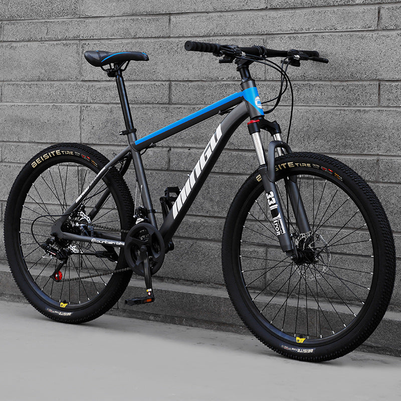 Vélo tout terrain VTT 24 26 pouces Freins à disque Amorti Vélo homme et femme Vitesse variable