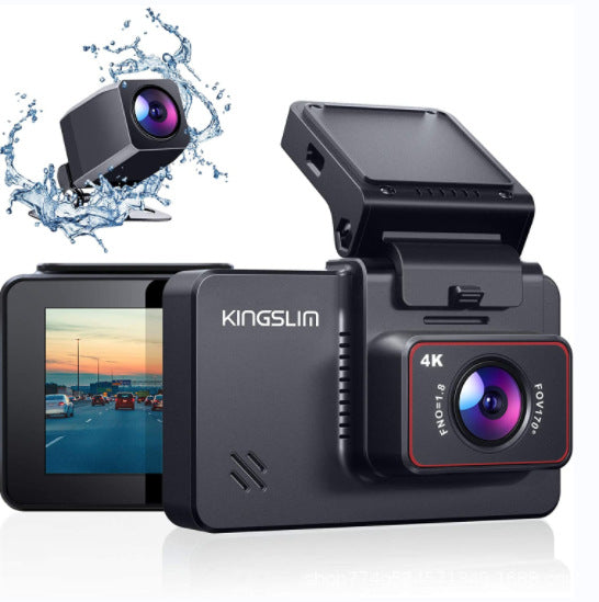 4K HD Dual-Objektiv Dashcam – 360° Parküberwachung, Nachtsicht, Touchscreen