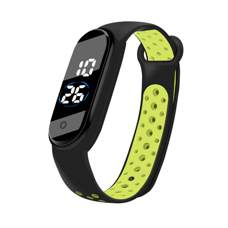 Montre de sport bicolore étanche pour étudiant