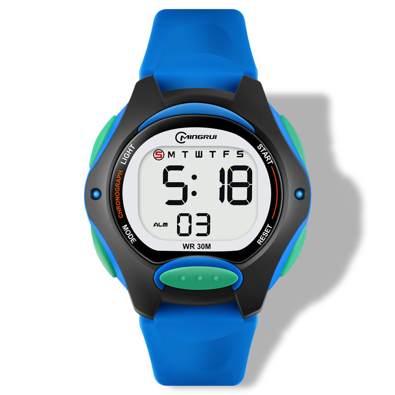 Montre Électronique Fille Sport Étanche Lumineuse Alarme Examen