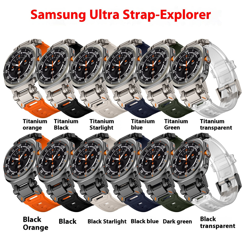 Anwendbar auf 7. Generation Ultra Watch Mecha Style TPU Silikon Explorer Armband