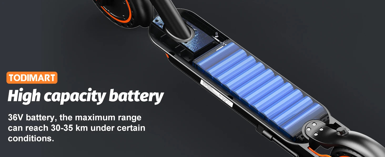 T3 Electric Scooter Adult 350W Motor 36V 7.8Ah Battery 20-25km Range 8.5inch Solid Tire APP Control Portable Foldable E Scooter