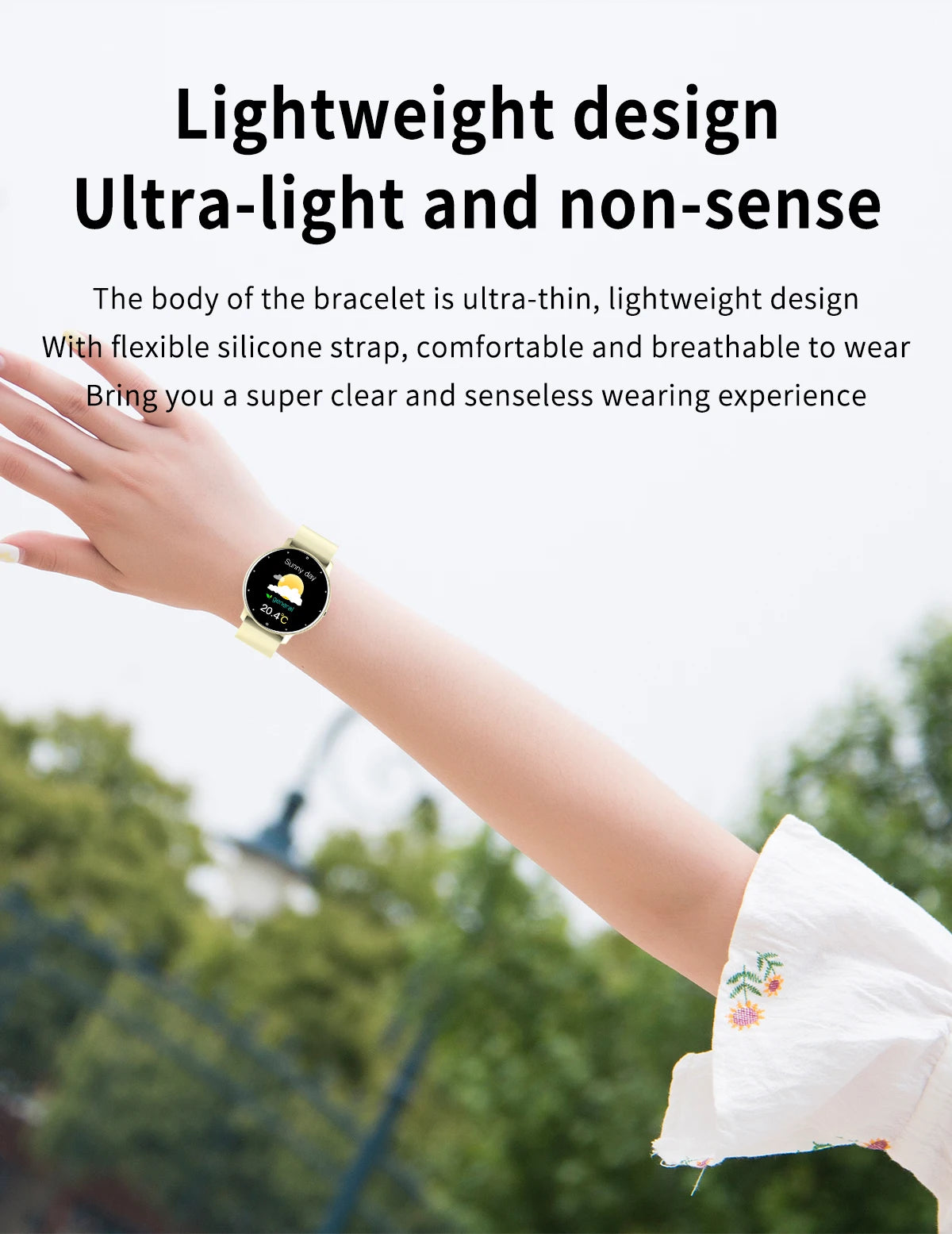 LIGE Smartwatch — IP67, Bluetooth Calling