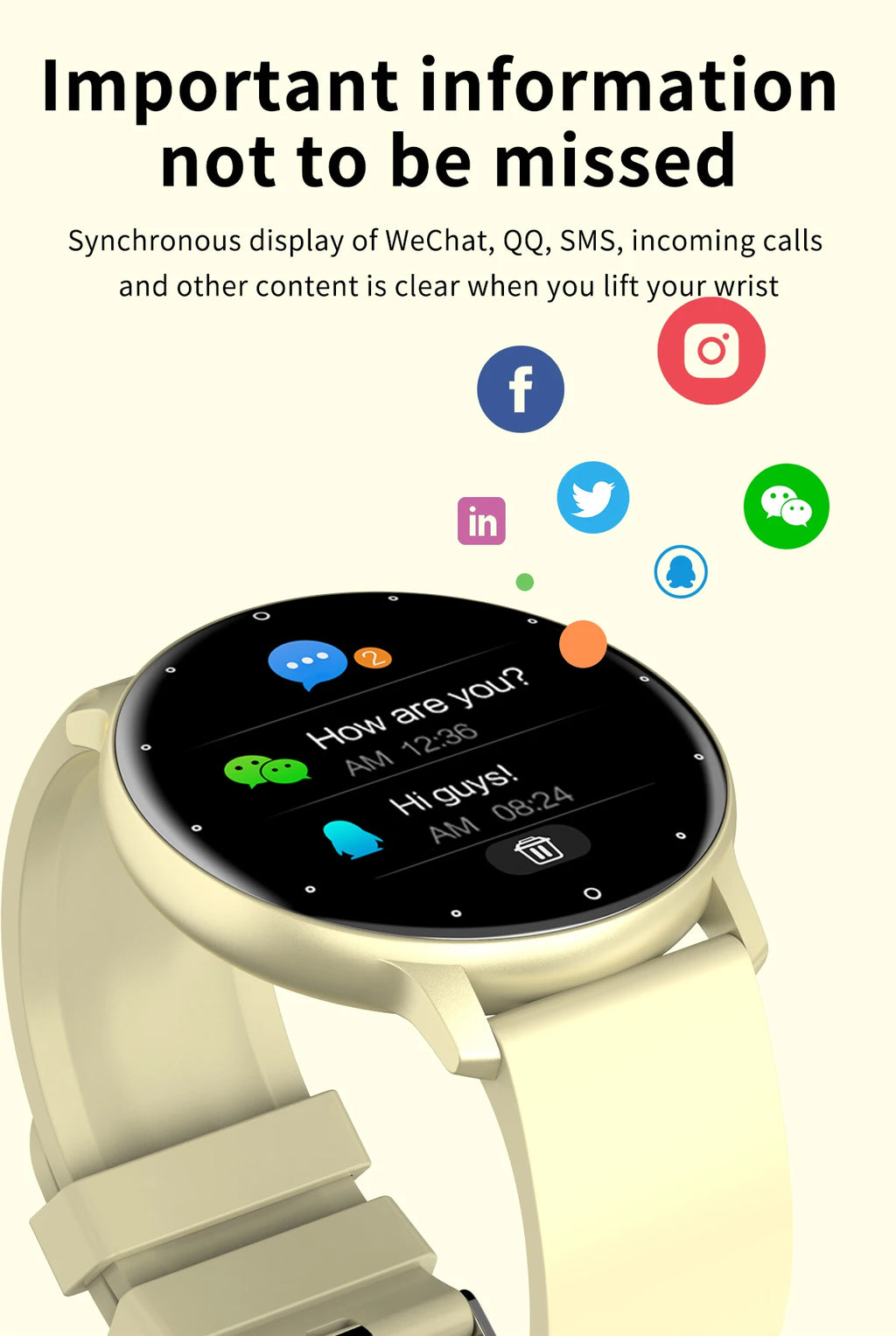 LIGE Montre intelligente Hommes Femmes Écran tactile complet Sport Fitness Montre Homme IP67 Étanche Bluetooth Pour Android IOS Smartwatch Hommes