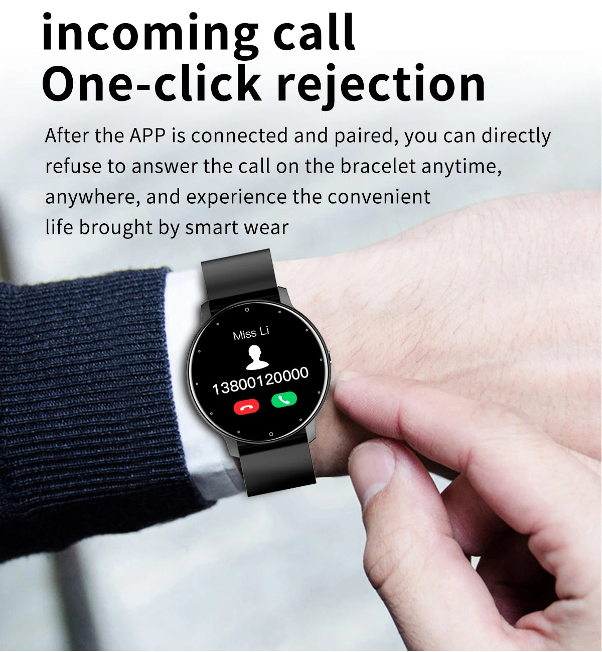 LIGE Montre intelligente Hommes Femmes Écran tactile complet Sport Fitness Montre Homme IP67 Étanche Bluetooth Pour Android IOS Smartwatch Hommes