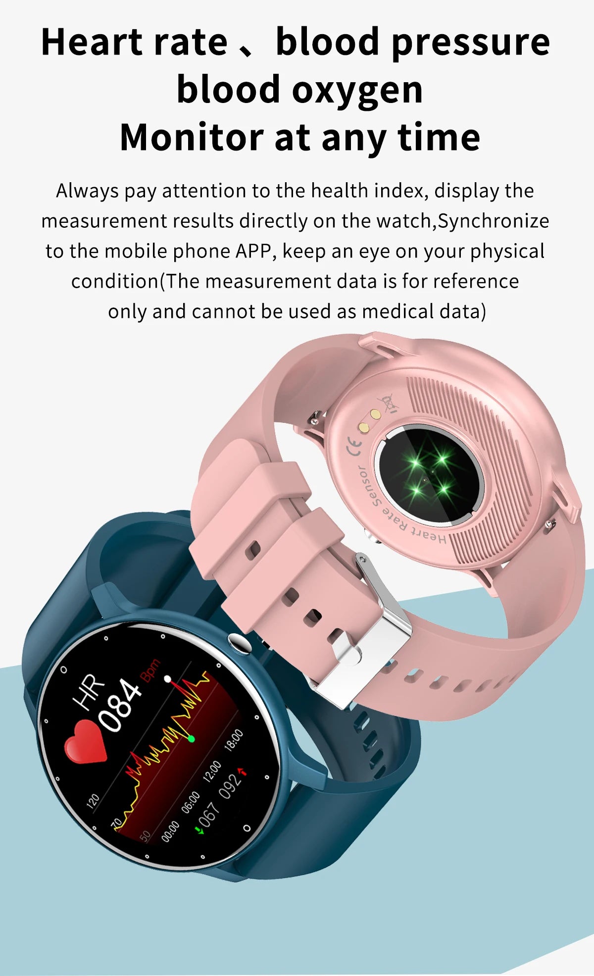 LIGE Smartwatch — IP67, Bluetooth Calling