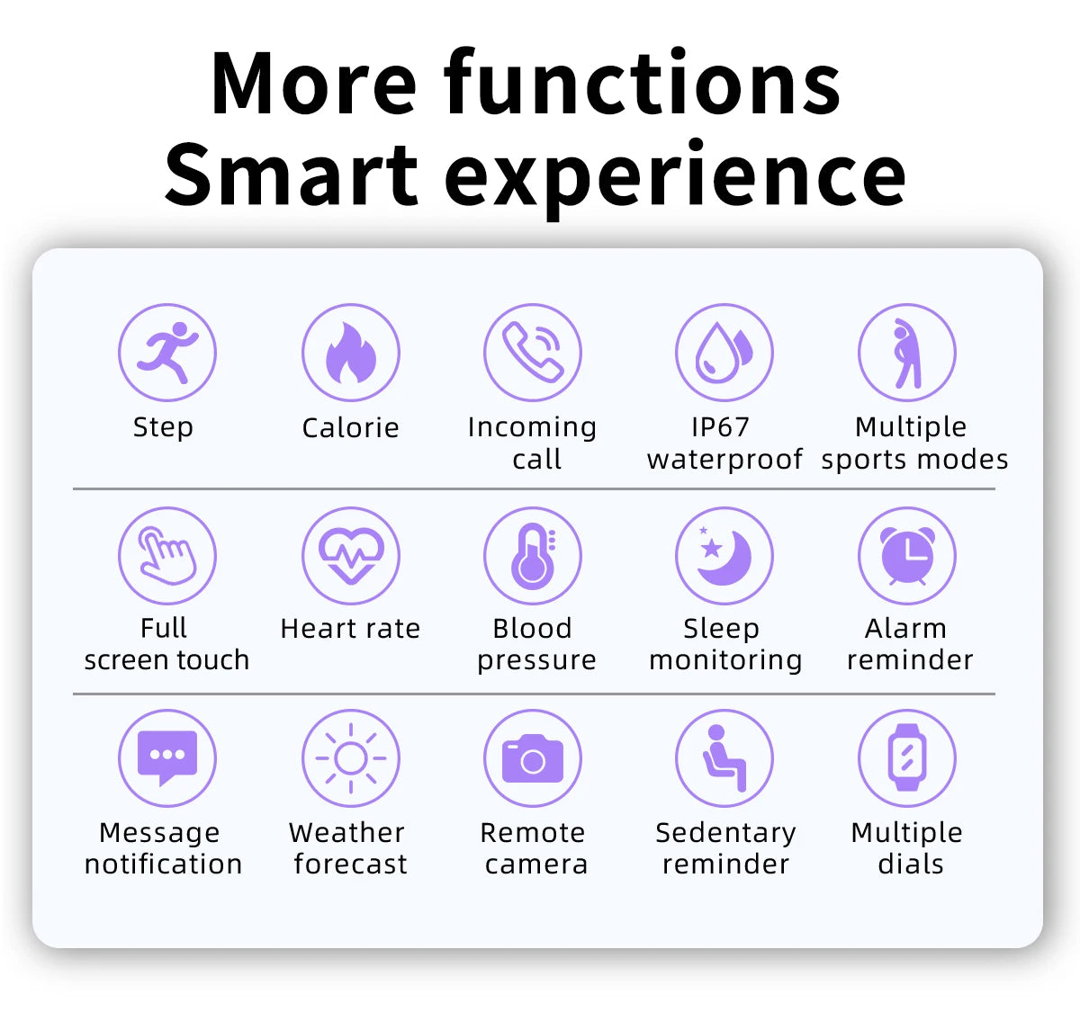 LIGE Smartwatch — IP67, Bluetooth Calling