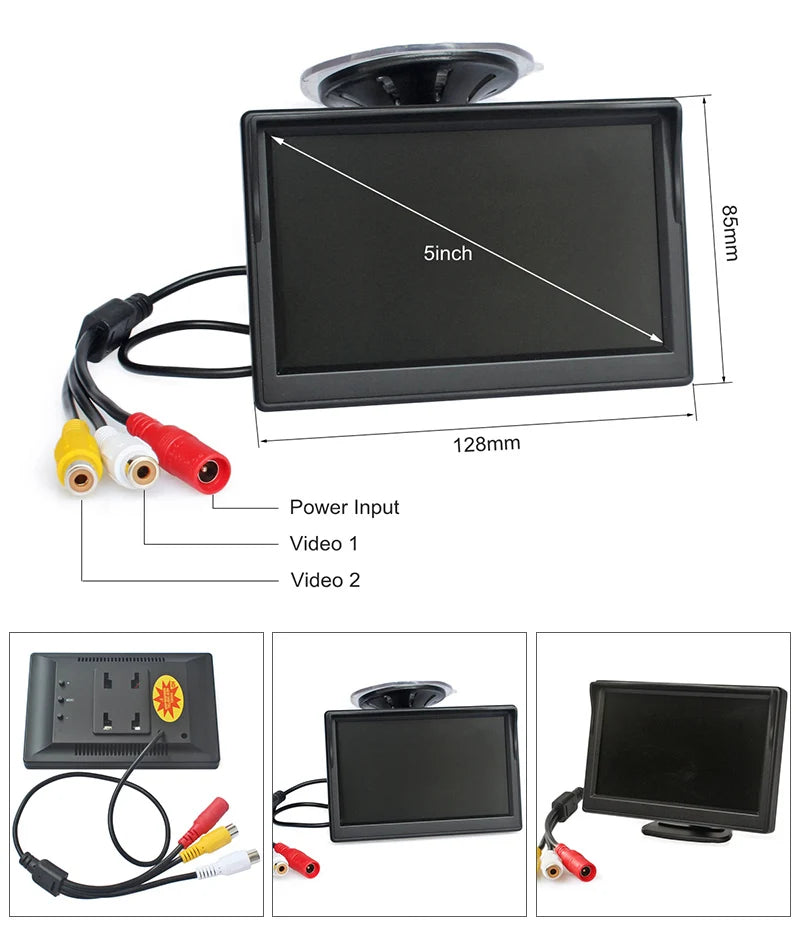 DIYKIT 5" Monitor — Backup Camera, Parking Assist