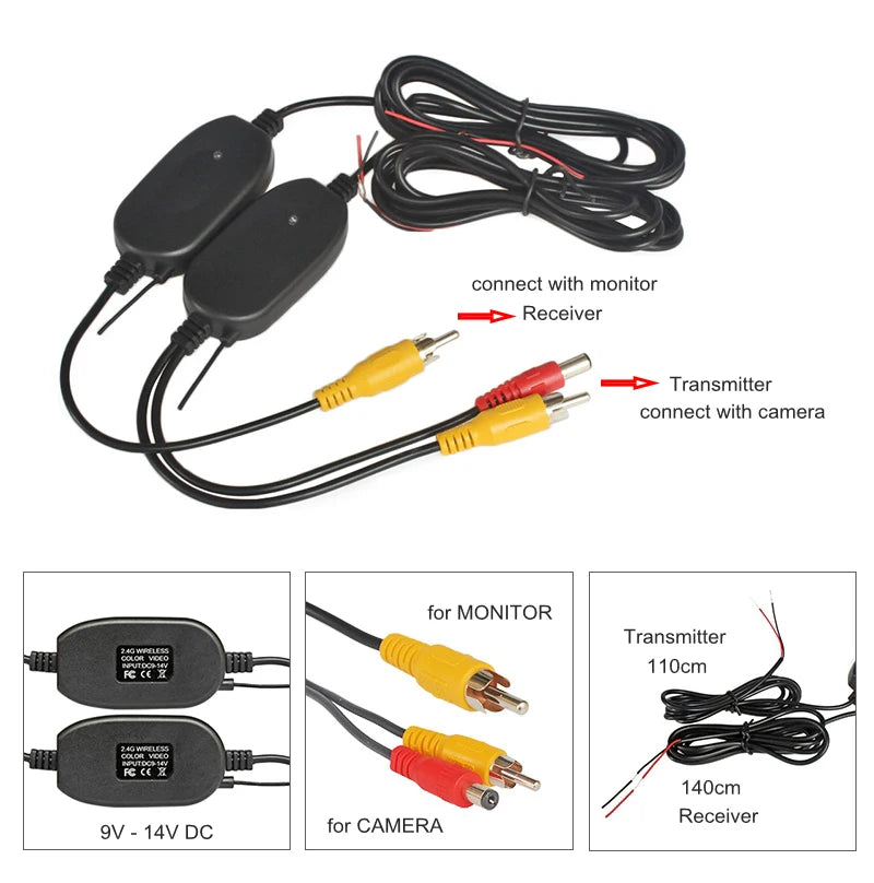 DIYKIT 5" Monitor — Backup Camera, Parking Assist